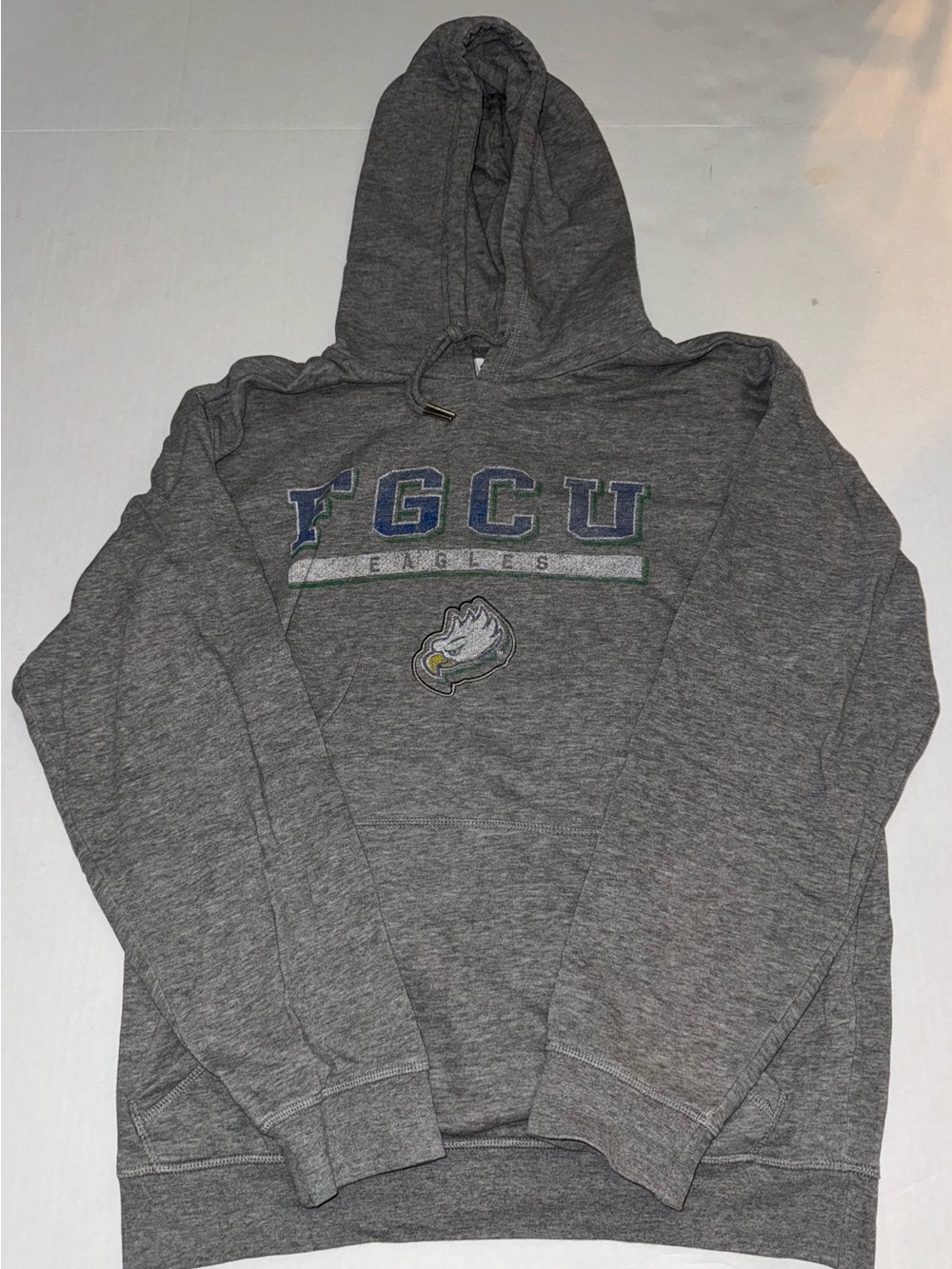 Champion Gray FGCU Eagles Crewneck Hoodie Sweatshirt